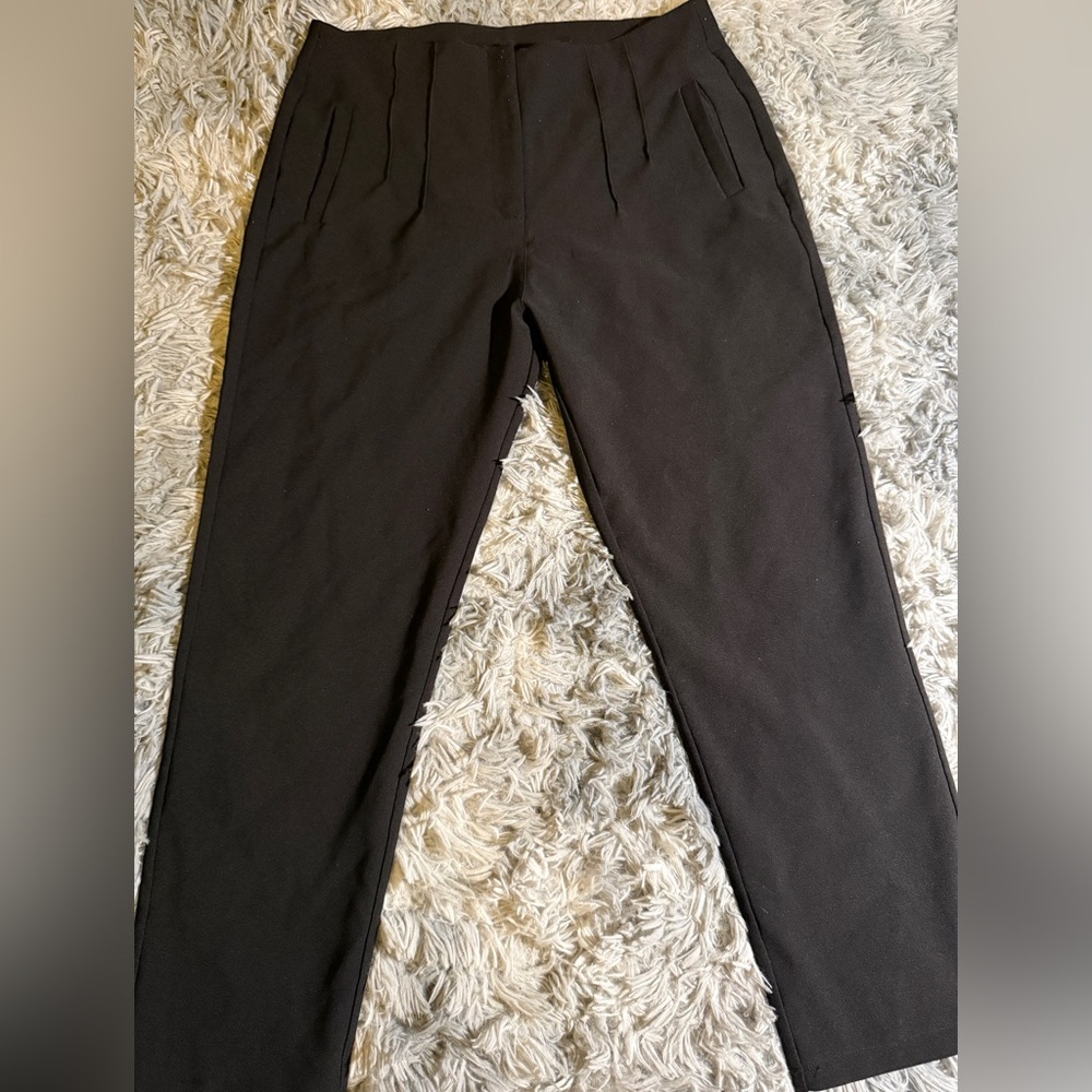Black Straight Leg Dress Pants